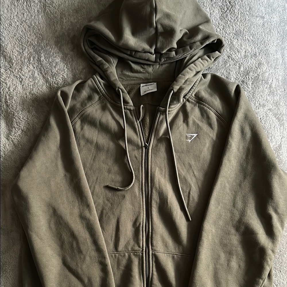 Women's Gymshark Olive Green Hoodie